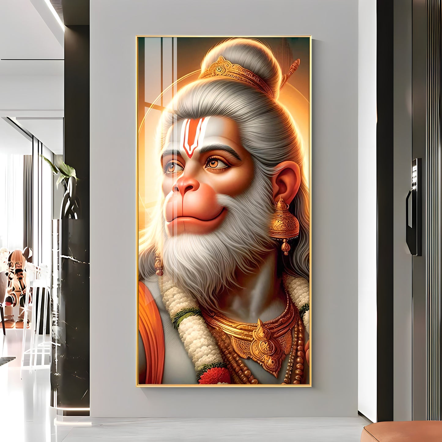 Jai Bajrang Bali Premium Acrylic Vertical Wall Art