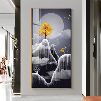 Freezy Nights Premium Acrylic Vertical Wall Art