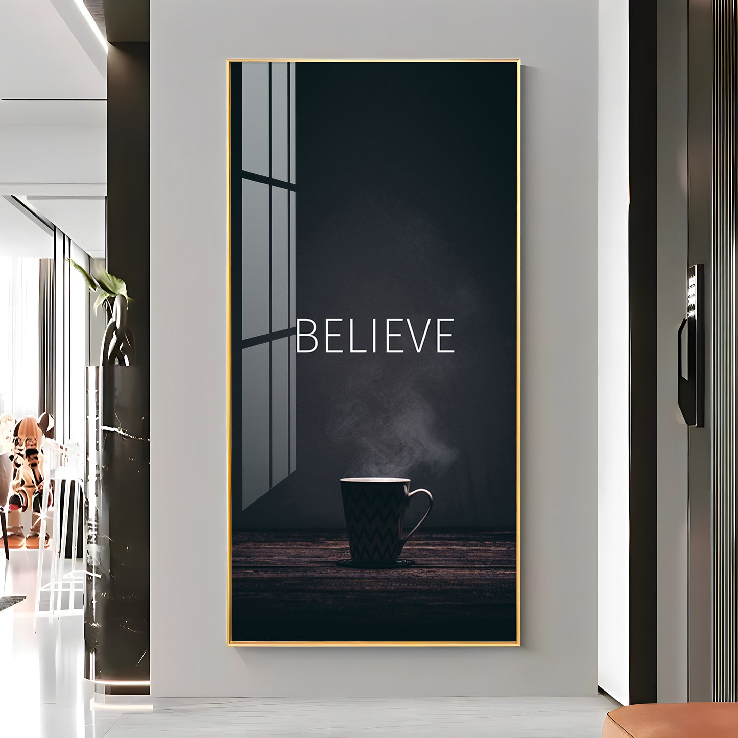 Believe Premium Acrylic Vertical Wall Art