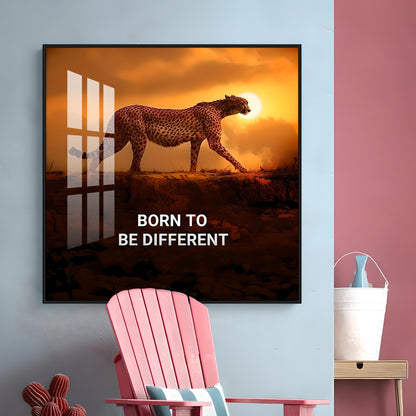 Be Different Premium Acrylic Square Wall Art