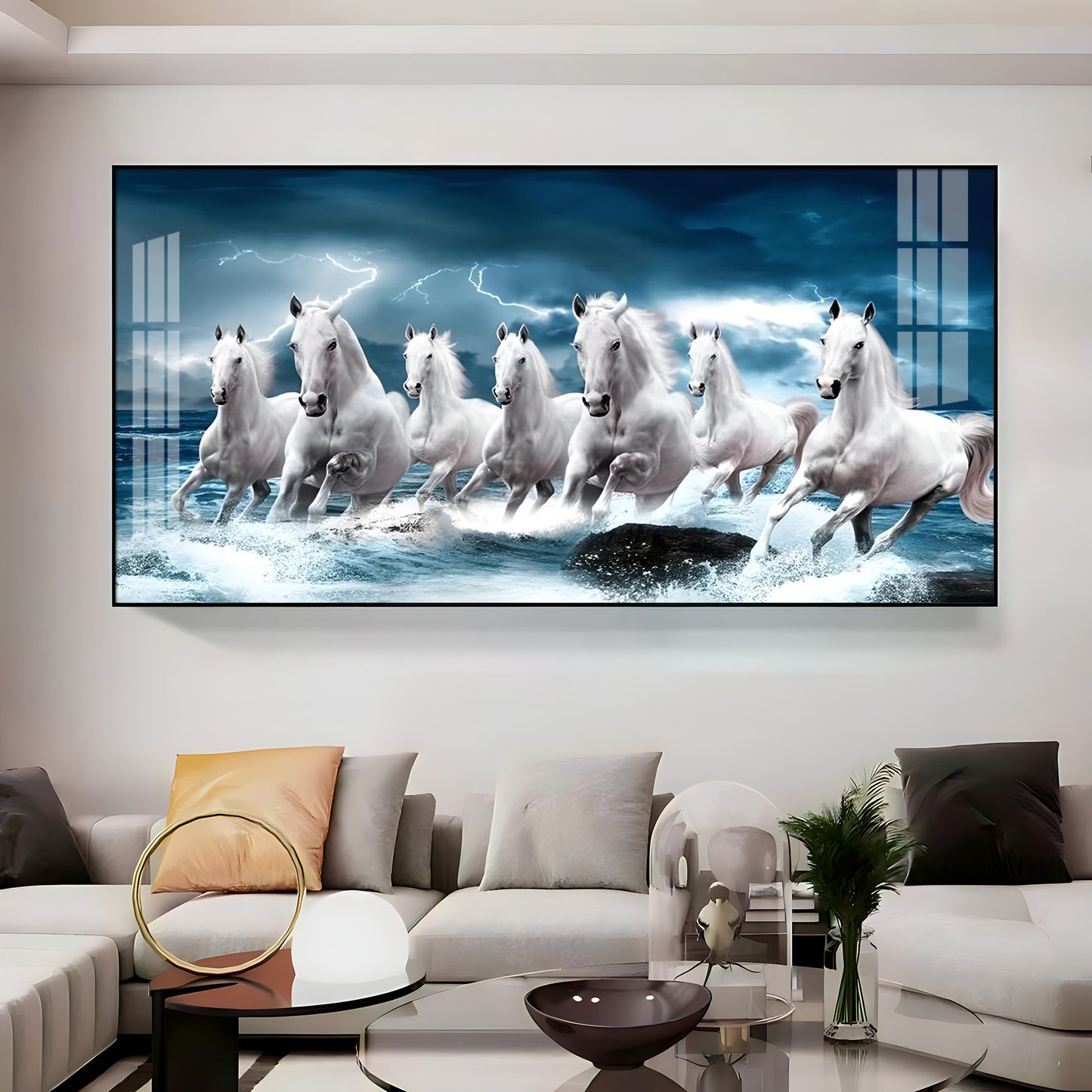 Heaven Horses Premium Acrylic Horizontal Wall Art