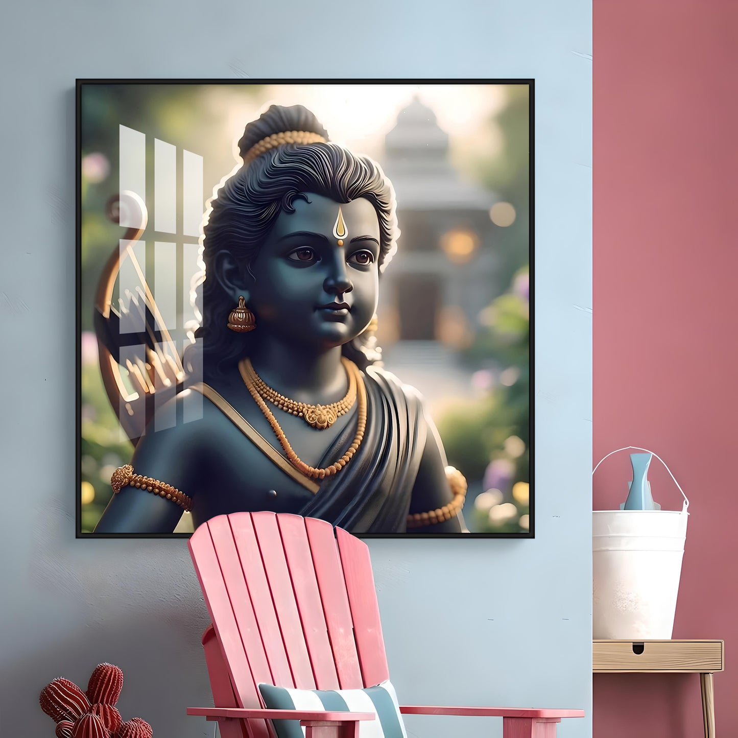 Baal Ram Premium Acrylic Square Wall Art