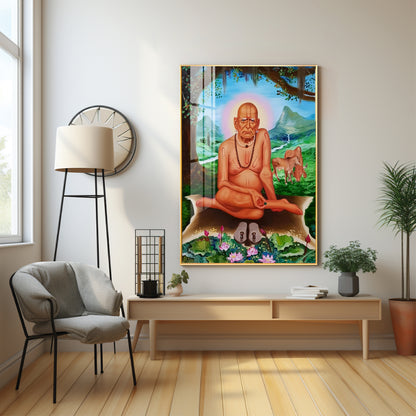 Elegance Of Shri Swami Samartha Premium Vertical Acrylic Wall Art