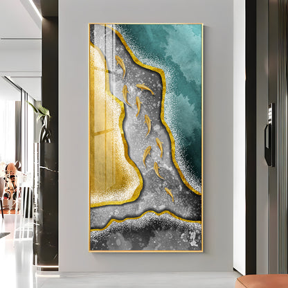 Contemporary Abstract Premium Acrylic Vertical Wall Art