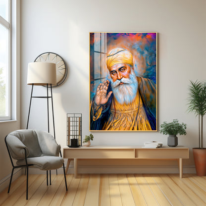 Divine Guru Ji Premium Vertical Acrylic Wall Art