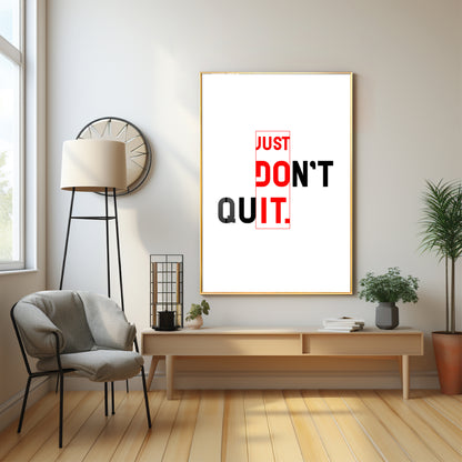 Just Do It Premium Acrylic Vertical Wall Art