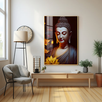 Perpetual Buddha Premium Acrylic Vertical Wall Art