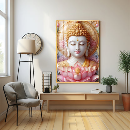 Tranquil Buddha Premium Vertical Acrylic Wall Art