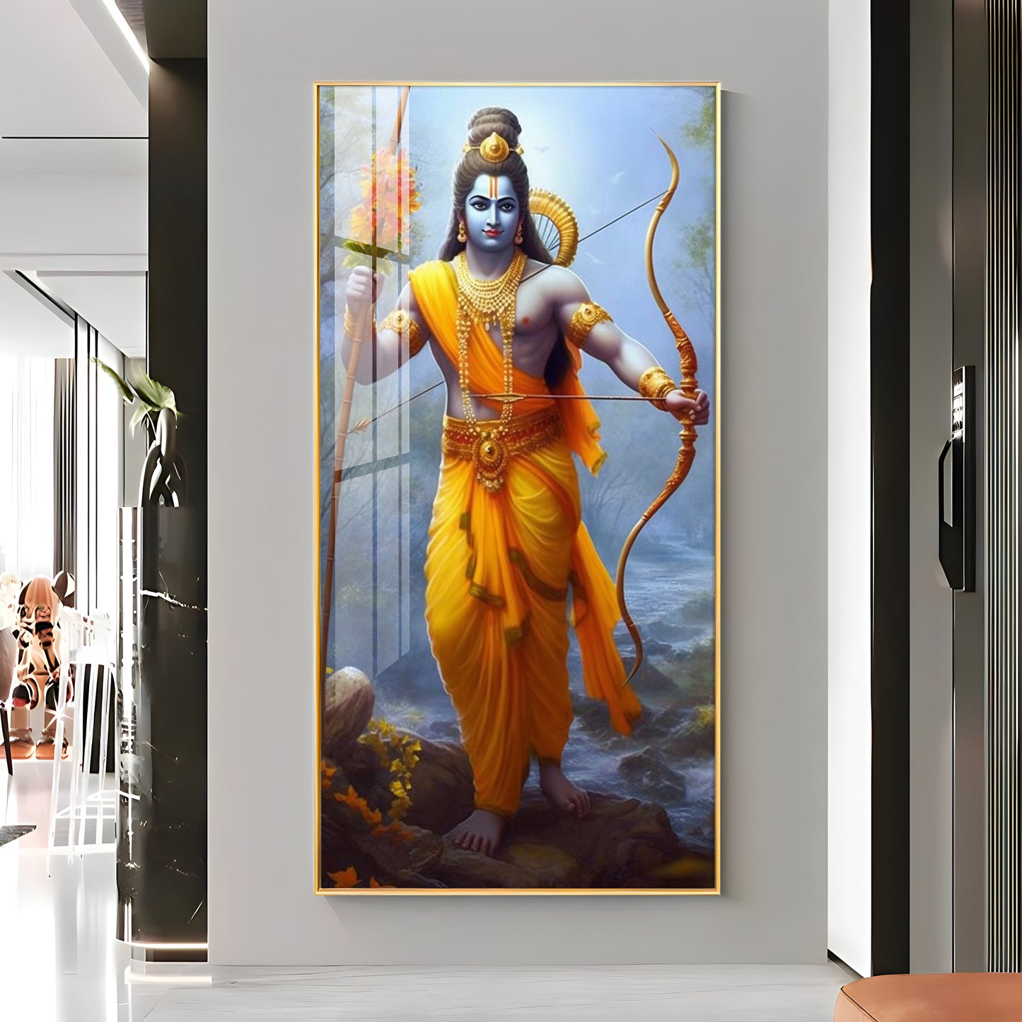 Maryada Purushottam Premium Acrylic Vertical Wall Art