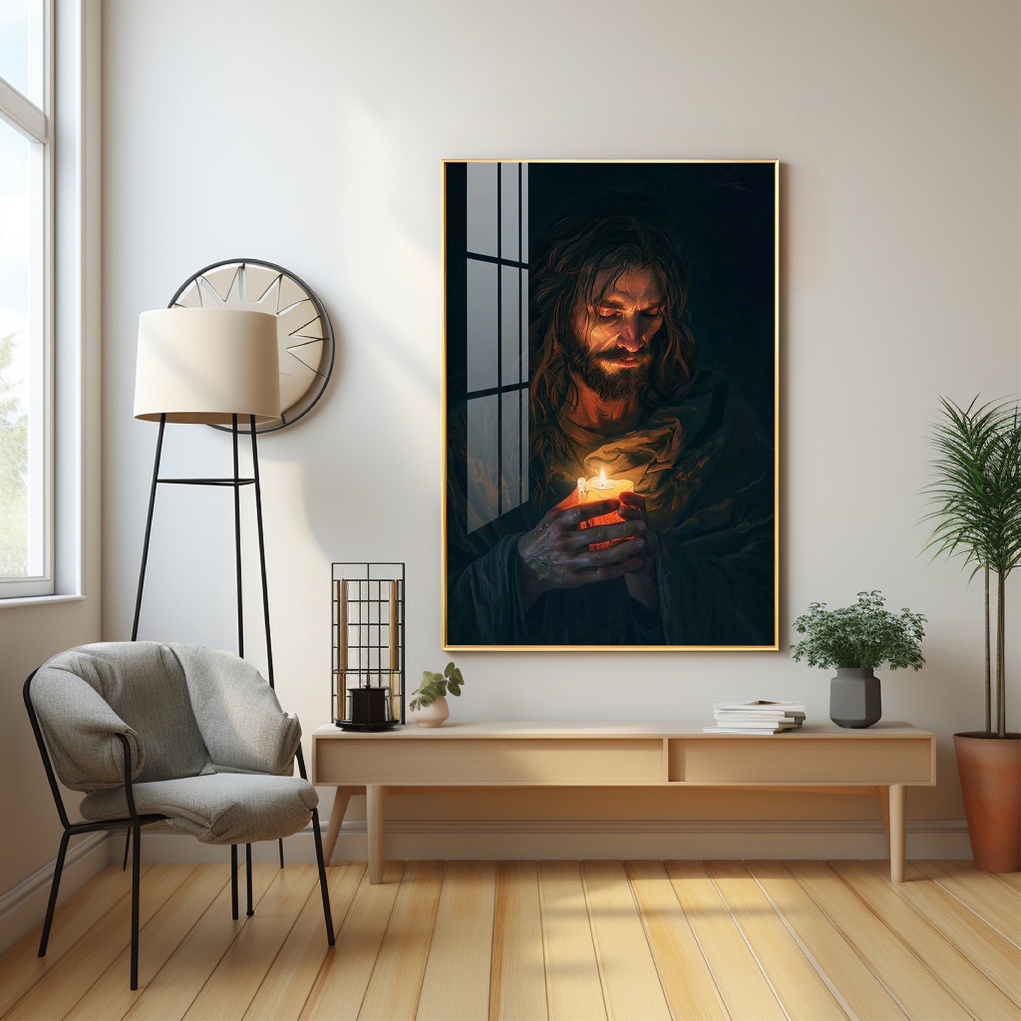 Jesus Christ Faithful Inspiration Premium Acrylic Wall Art