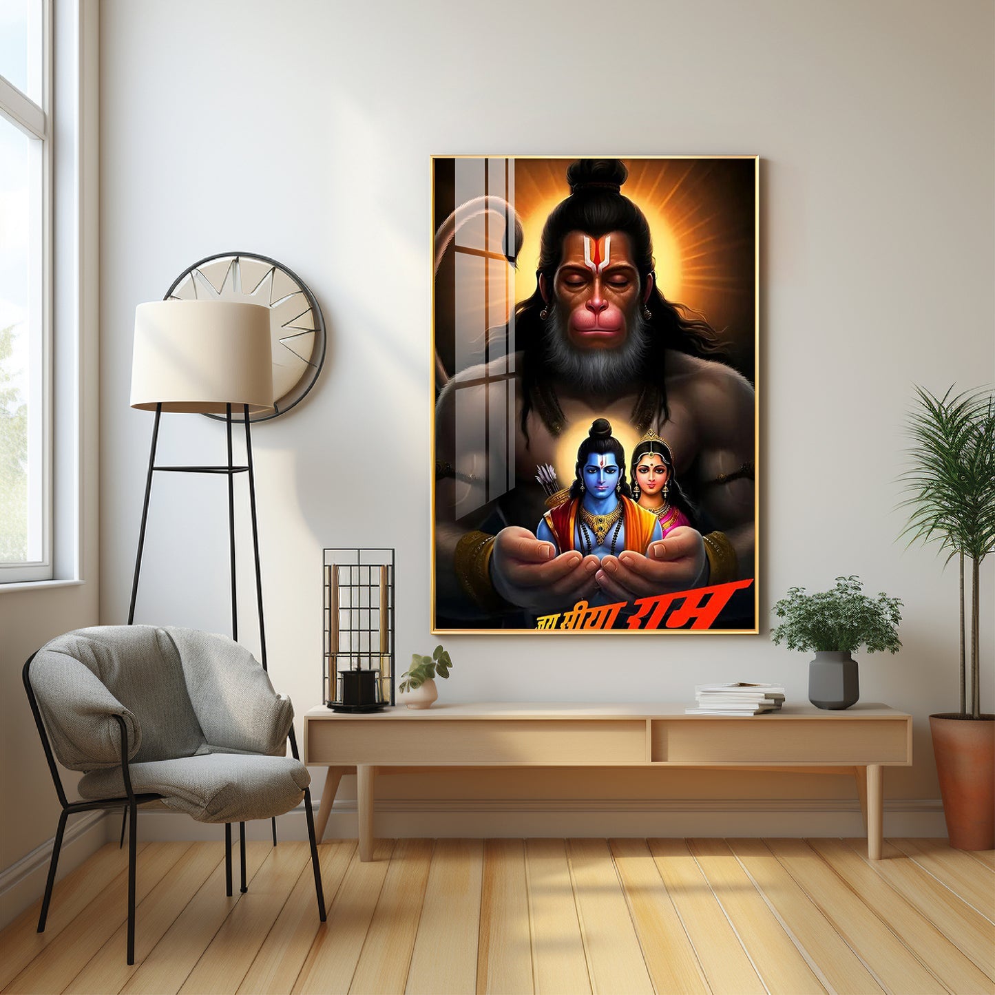 The Mighty Hanuman Premium Acrylic Wall Art