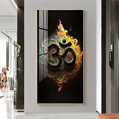 Spiritual OM Premium Acrylic Vertical Wall Art