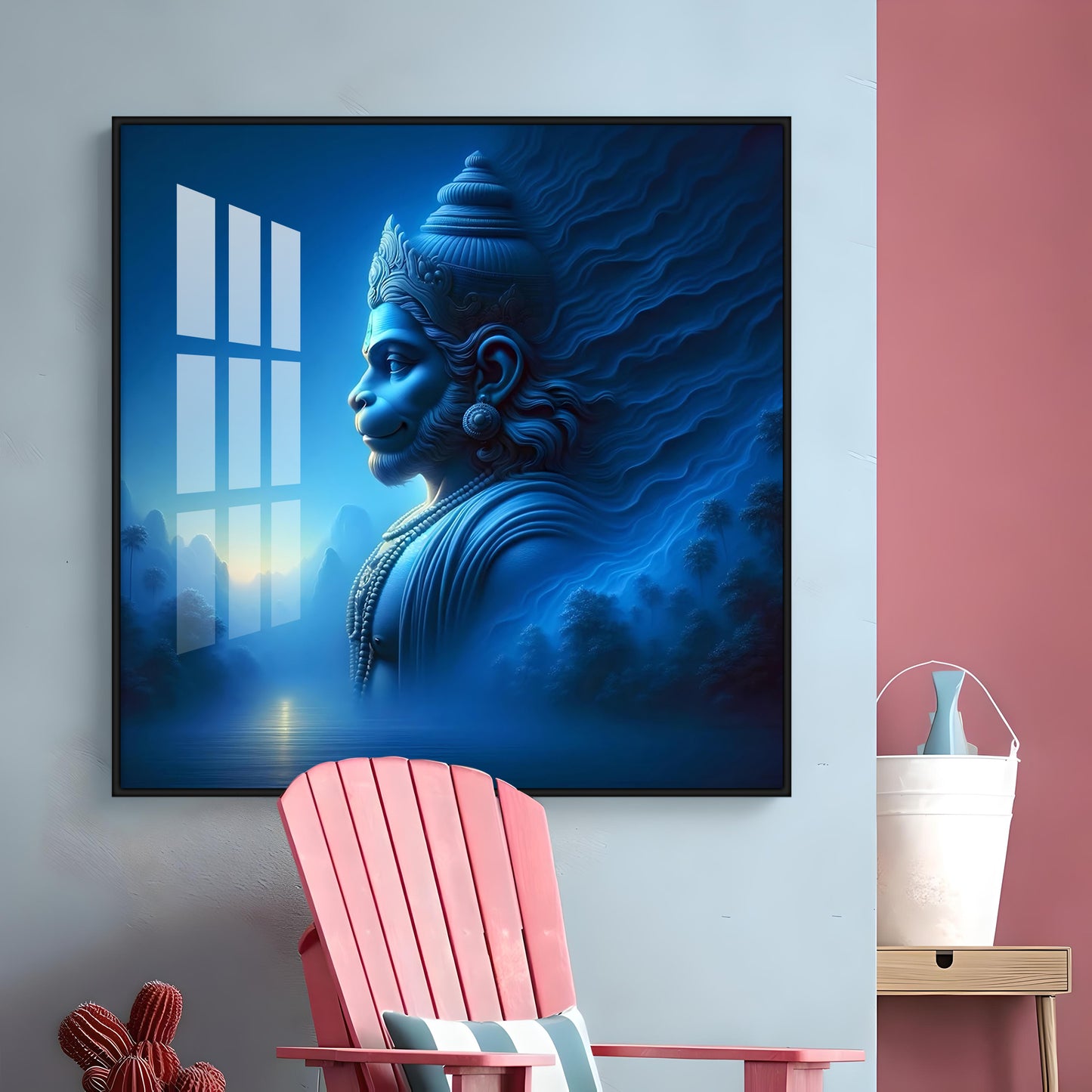 Vaayuputra Premium Acrylic Square Wall Art