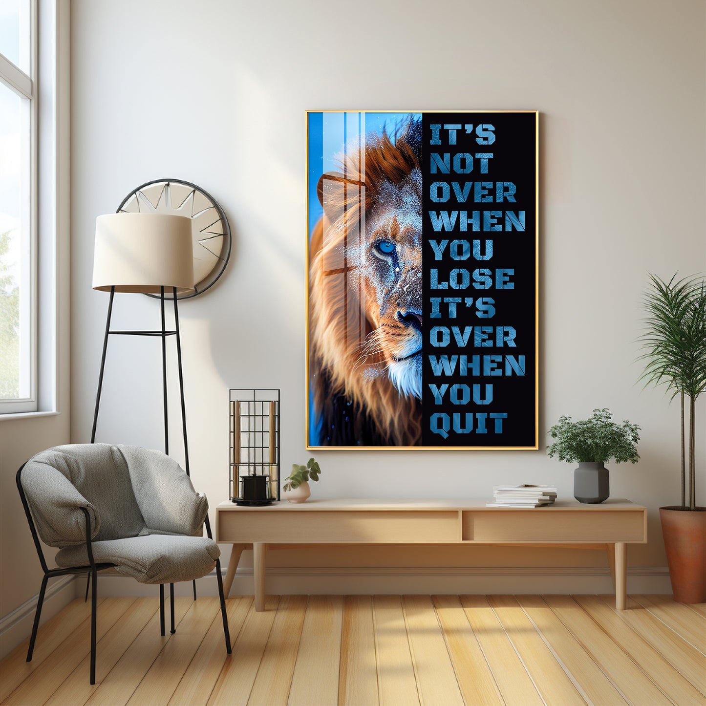 It's Not Over When You Lose Premium Acrylic Vertical Wall Art