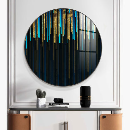 Colorful Palette Premium Acrylic Round Wall Art