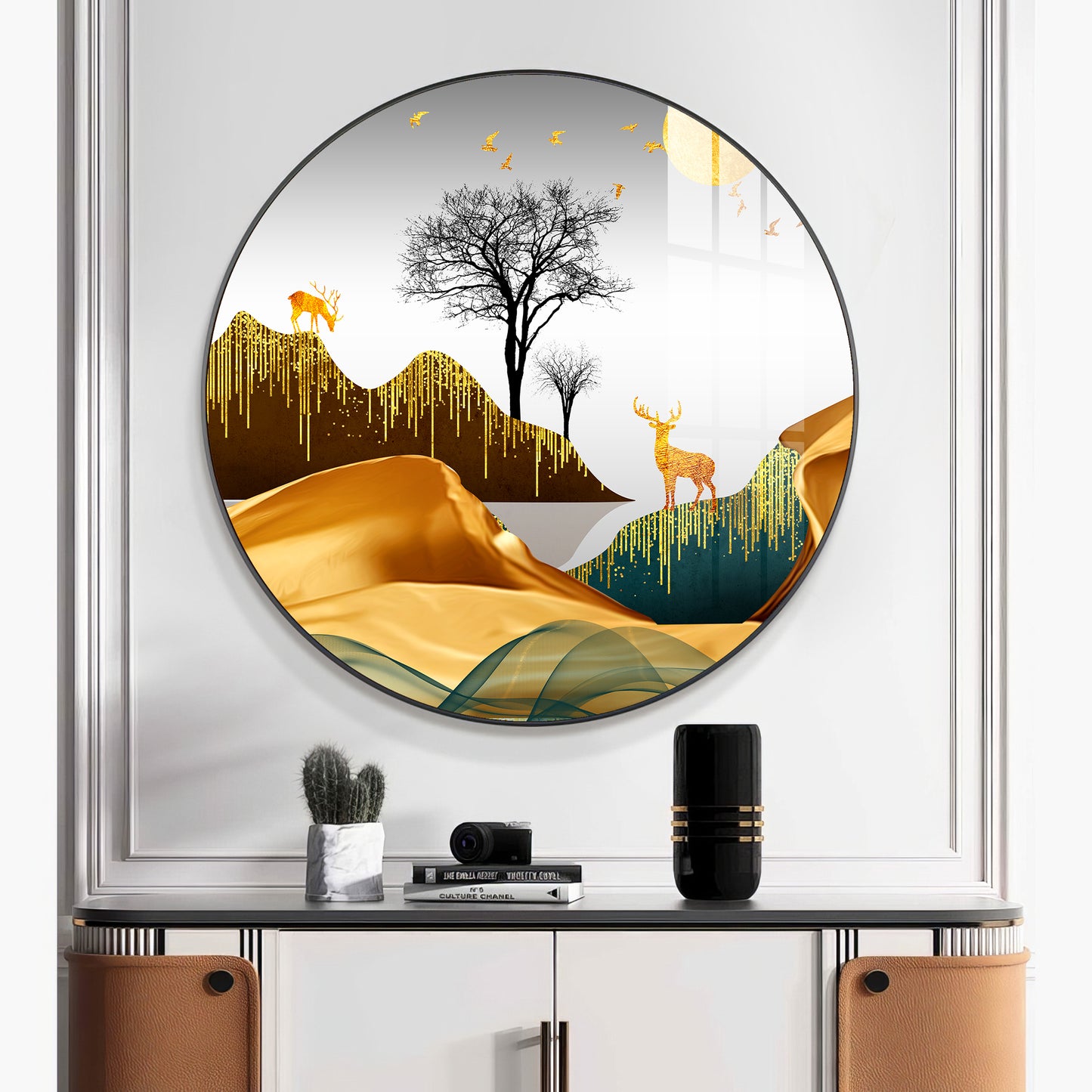 Forest Glade Premium Acrylic Round Wall Art