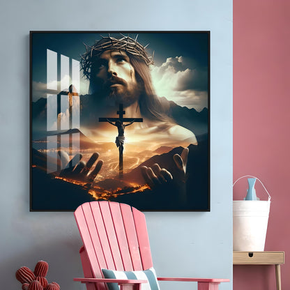 Eternal Faith Premium Acrylic Square Wall Art