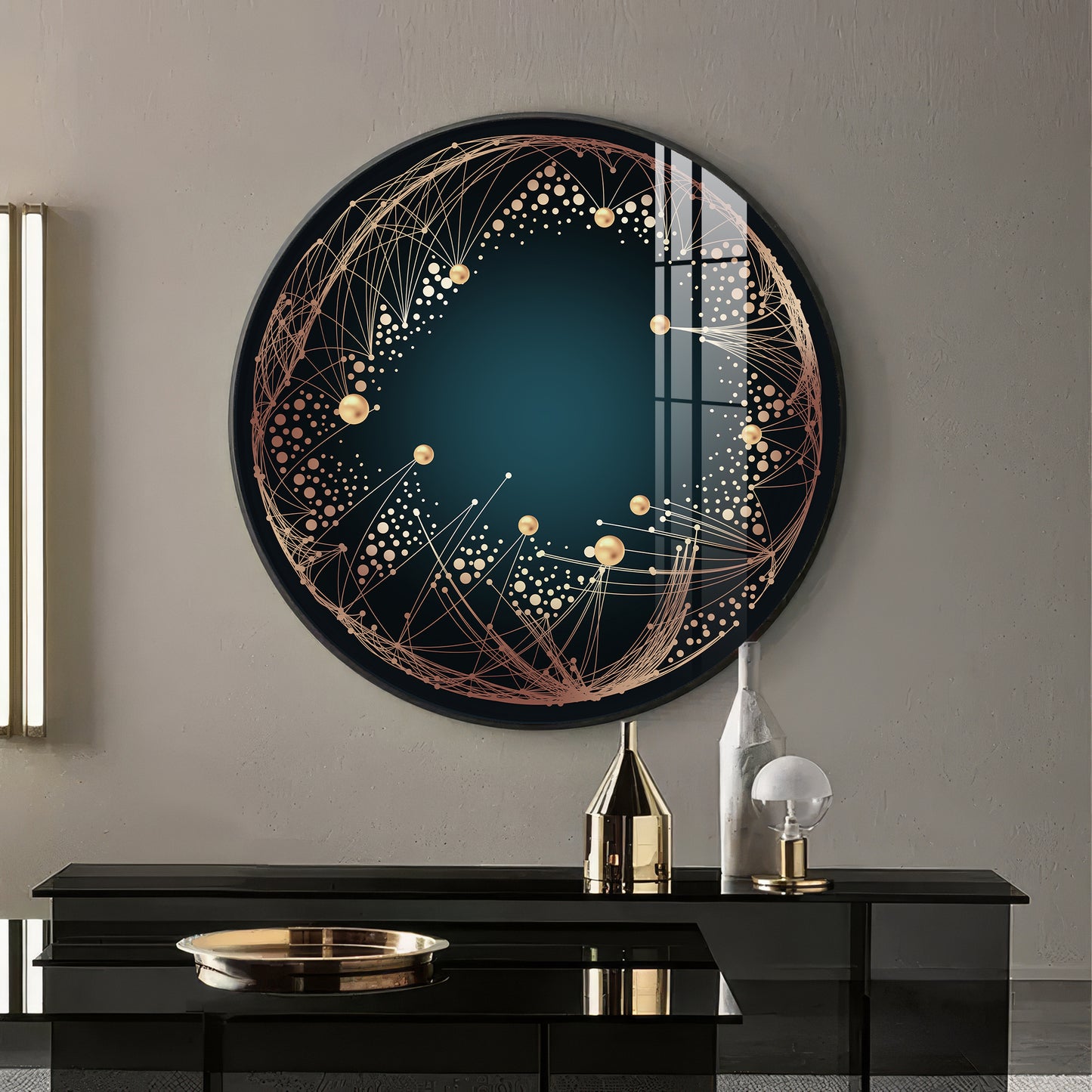 Astral Glow Premium Acrylic Round Wall Art