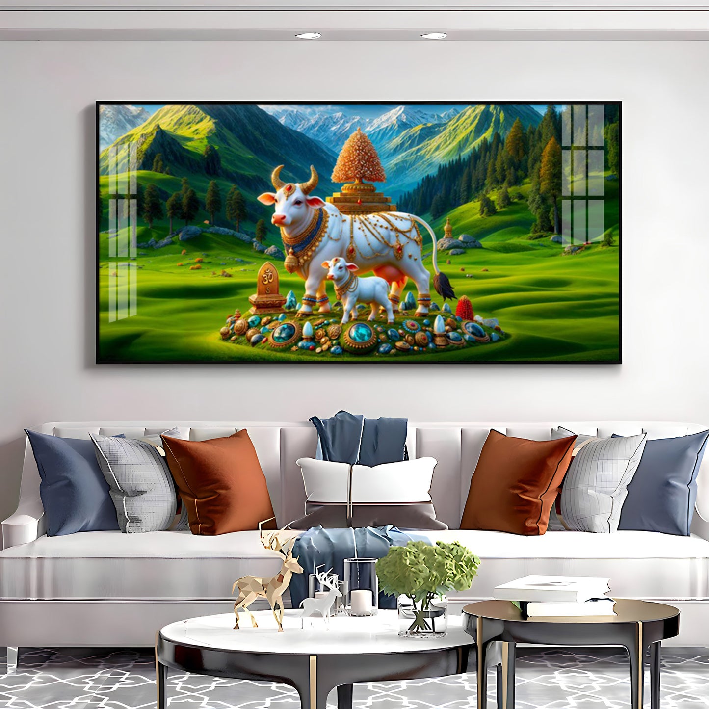 Nandi Shakti Premium Acrylic Horizontal Wall Art
