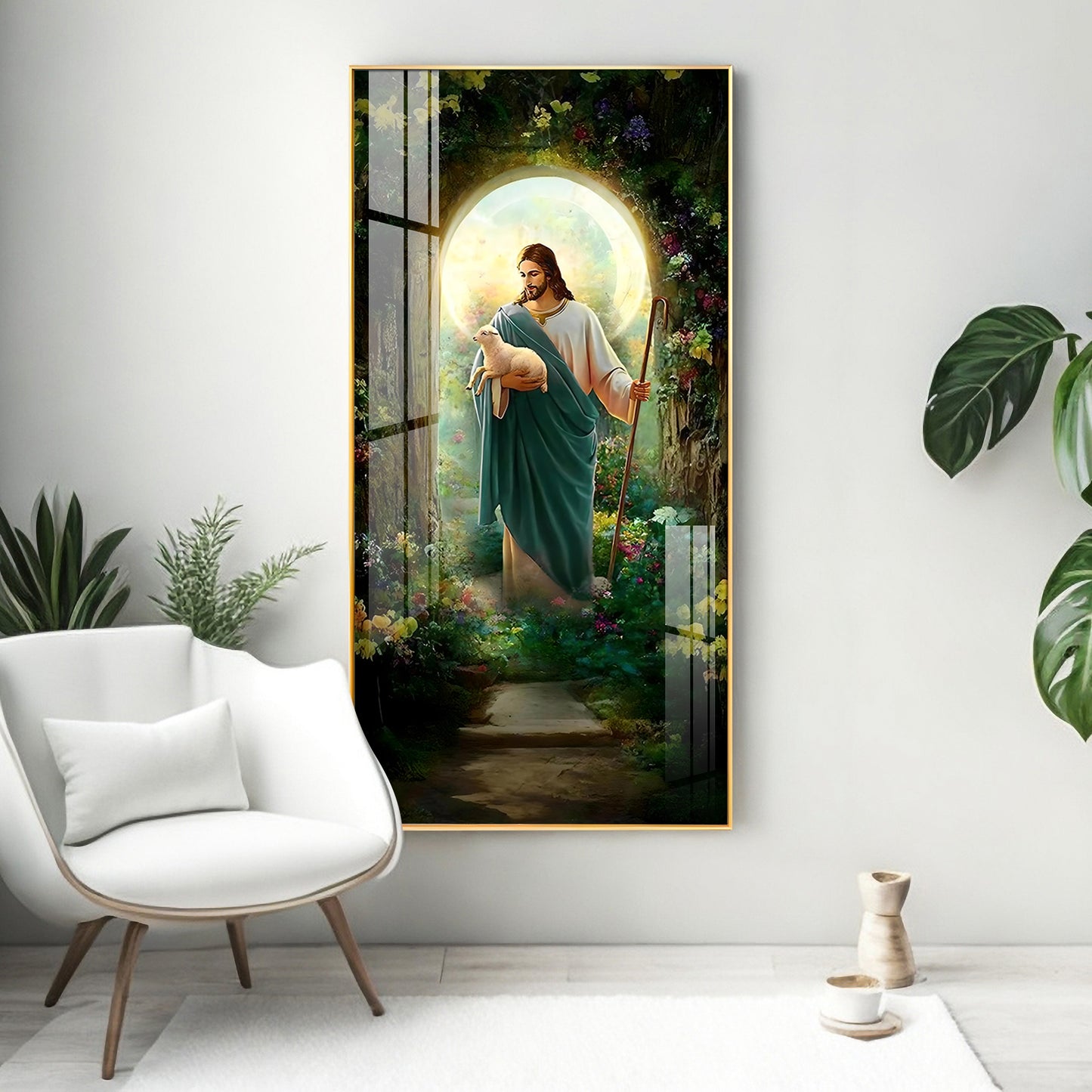 The Parable of Lost Sheep Premium Acrylic Vertical Wall Art