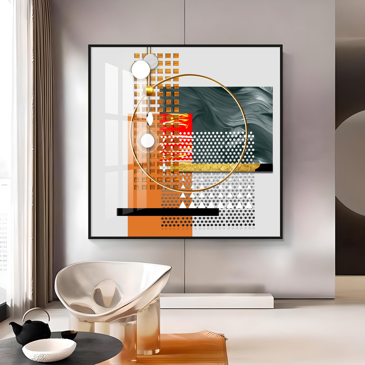 Multiple Figures Premium Acrylic Square Wall Art