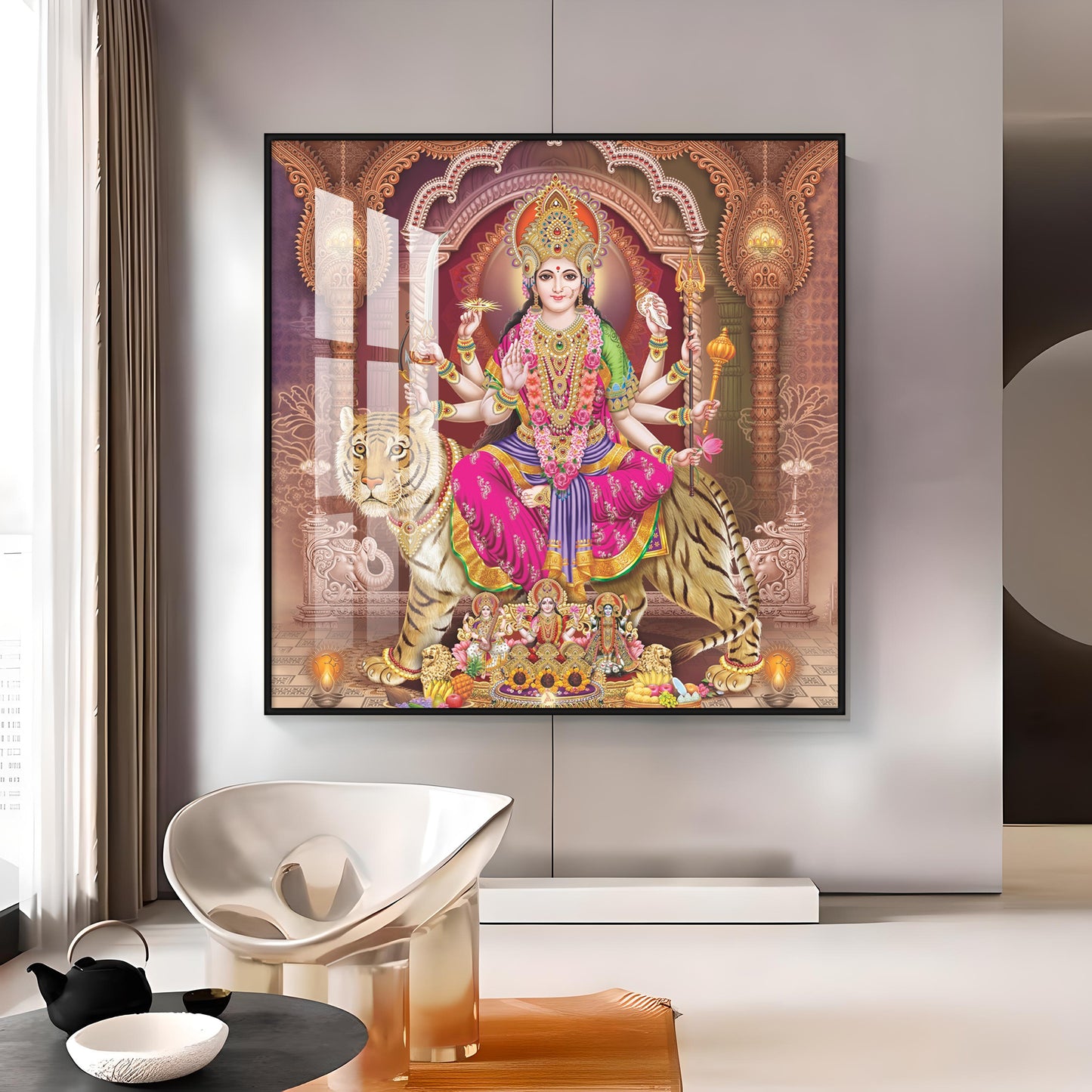 Goddess Radiant Devotion Premium Acrylic Square Wall Art