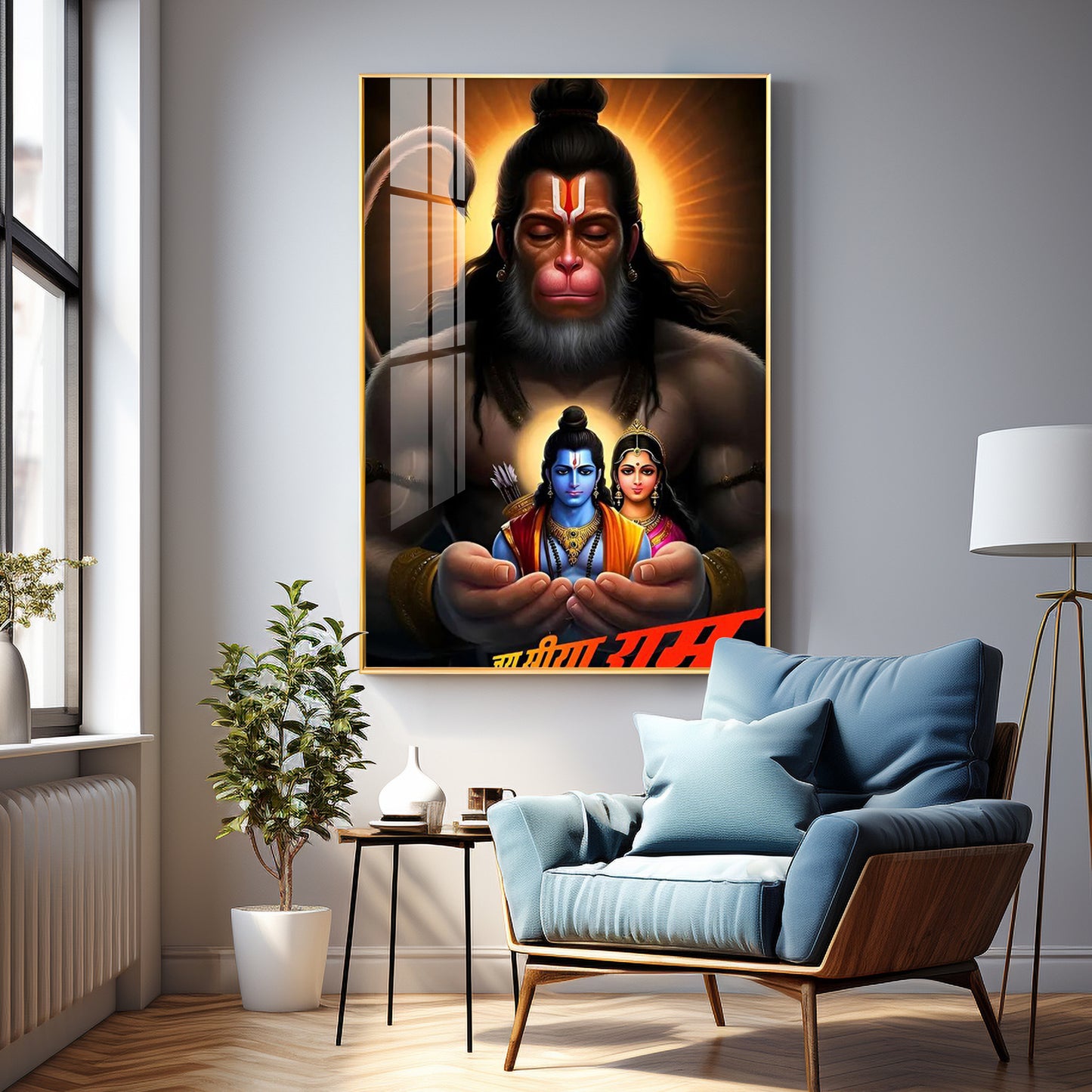 The Mighty Hanuman Premium Acrylic Wall Art