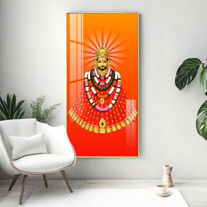 Khatu Shyam Ji Premium Acrylic Vertical Wall Art