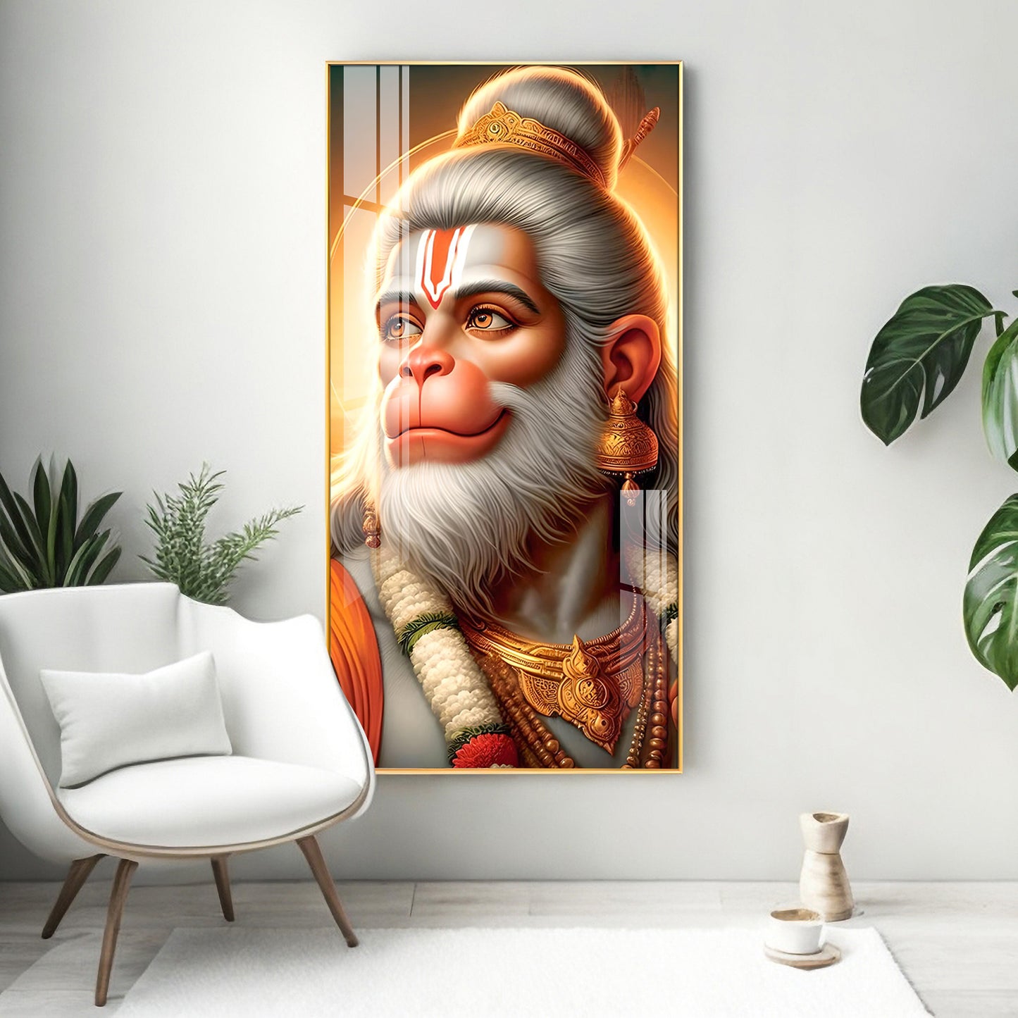 Jai Bajrang Bali Premium Acrylic Vertical Wall Art