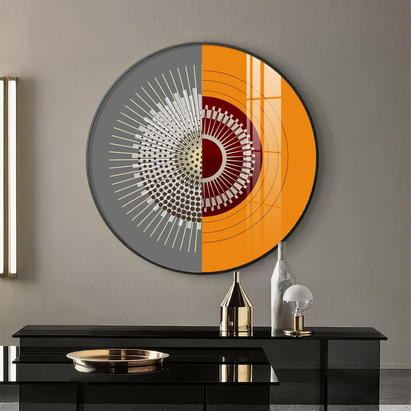 Artful Aura Premium Acrylic Round Wall Art