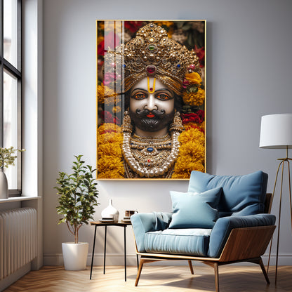 Shree Khatu Shyam Premium Vertical Acrylic Wall Art