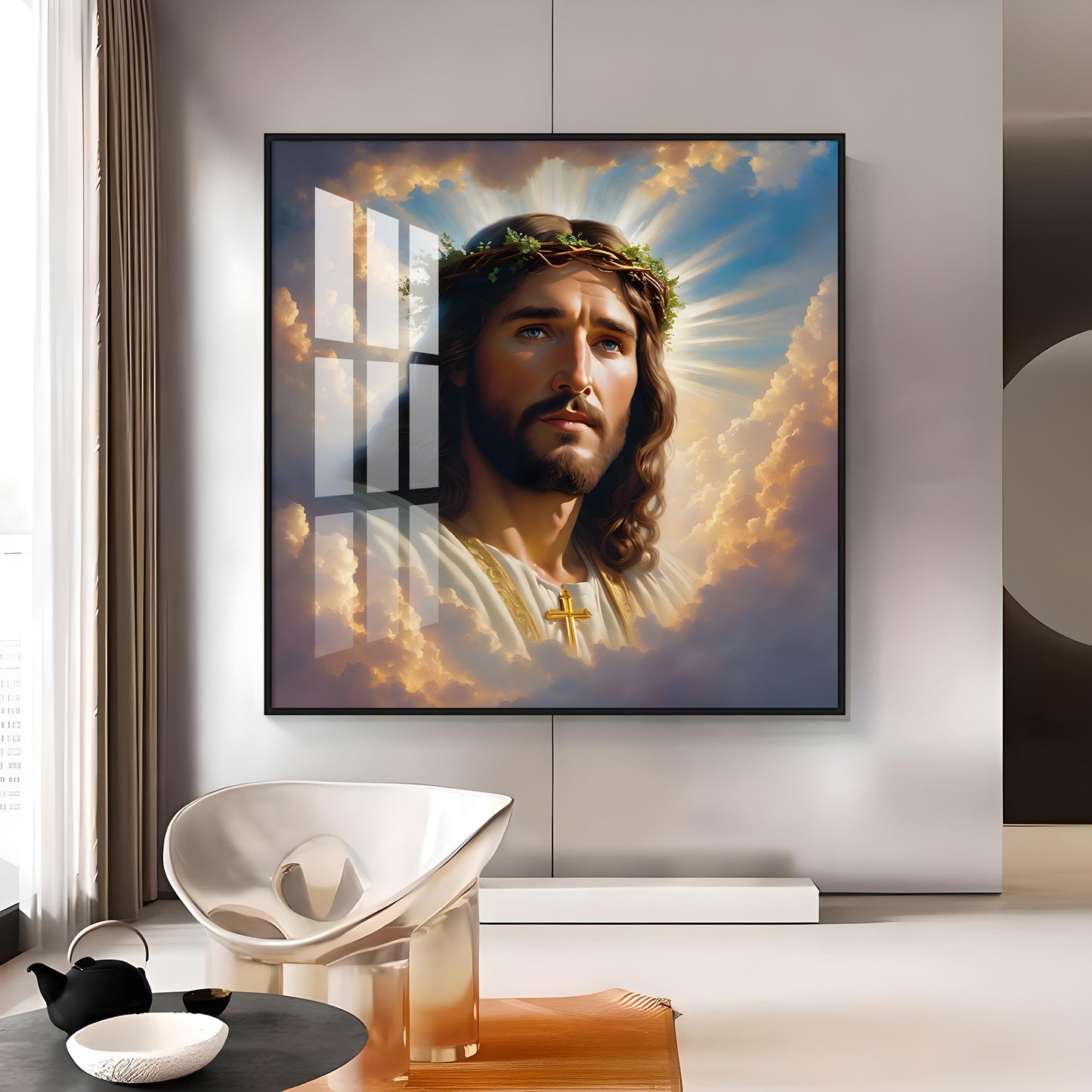 Jesus Christ Christian Premium Acrylic Square Wall Art