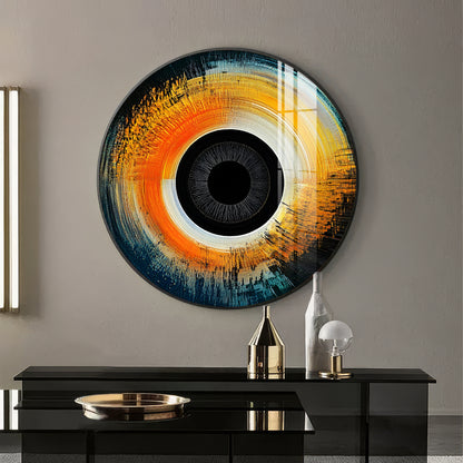 Visionary Gaze Premium Acrylic Round Wall Art