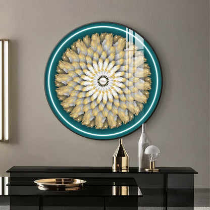 Majestic Whirl Premium Acrylic Round Wall Art