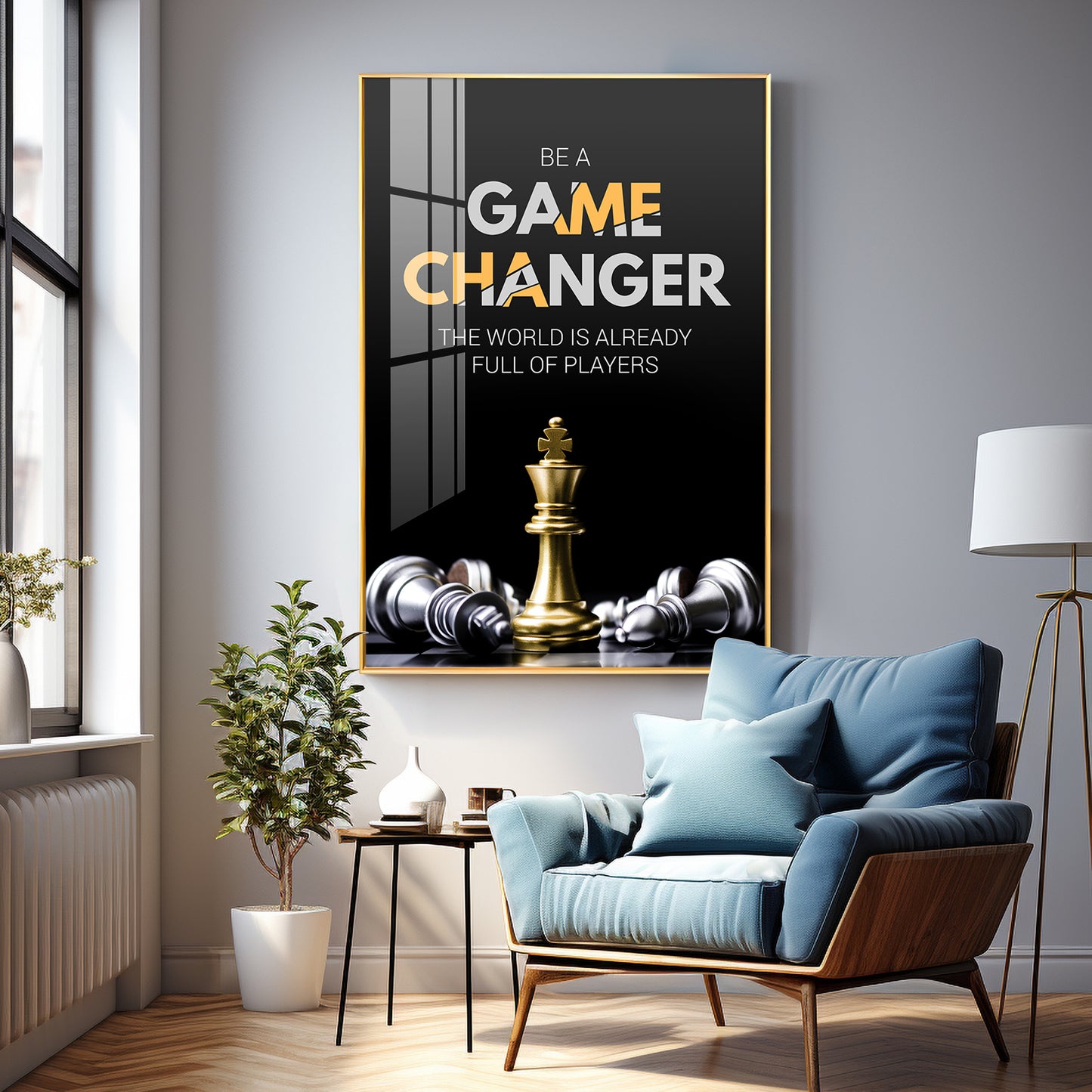 Be A Game Changer Premium Acrylic Vertical Wall Art