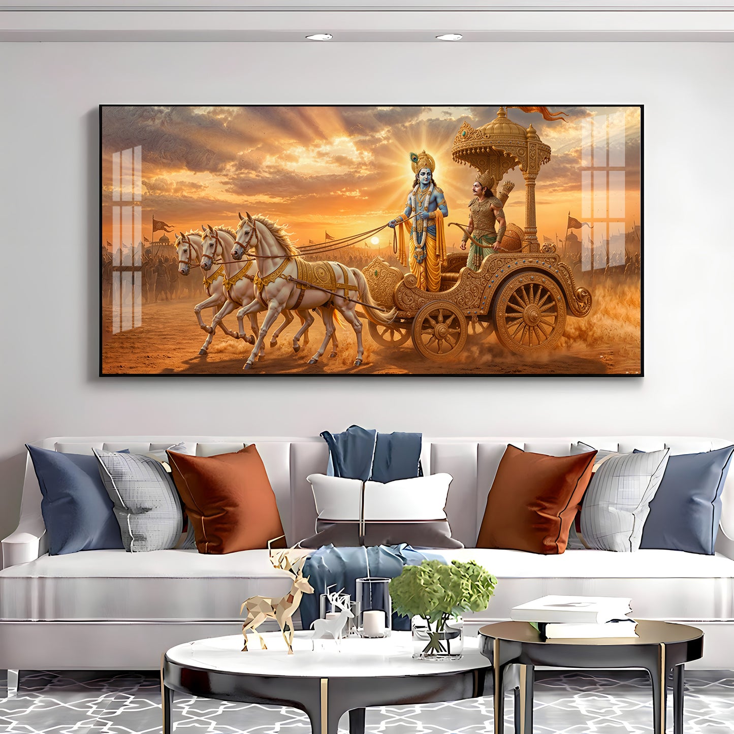 Shrimad Bhagavad Gita Premium Acrylic Horizontal Wall Art