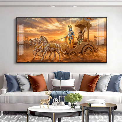 Shrimad Bhagavad Gita Premium Acrylic Horizontal Wall Art