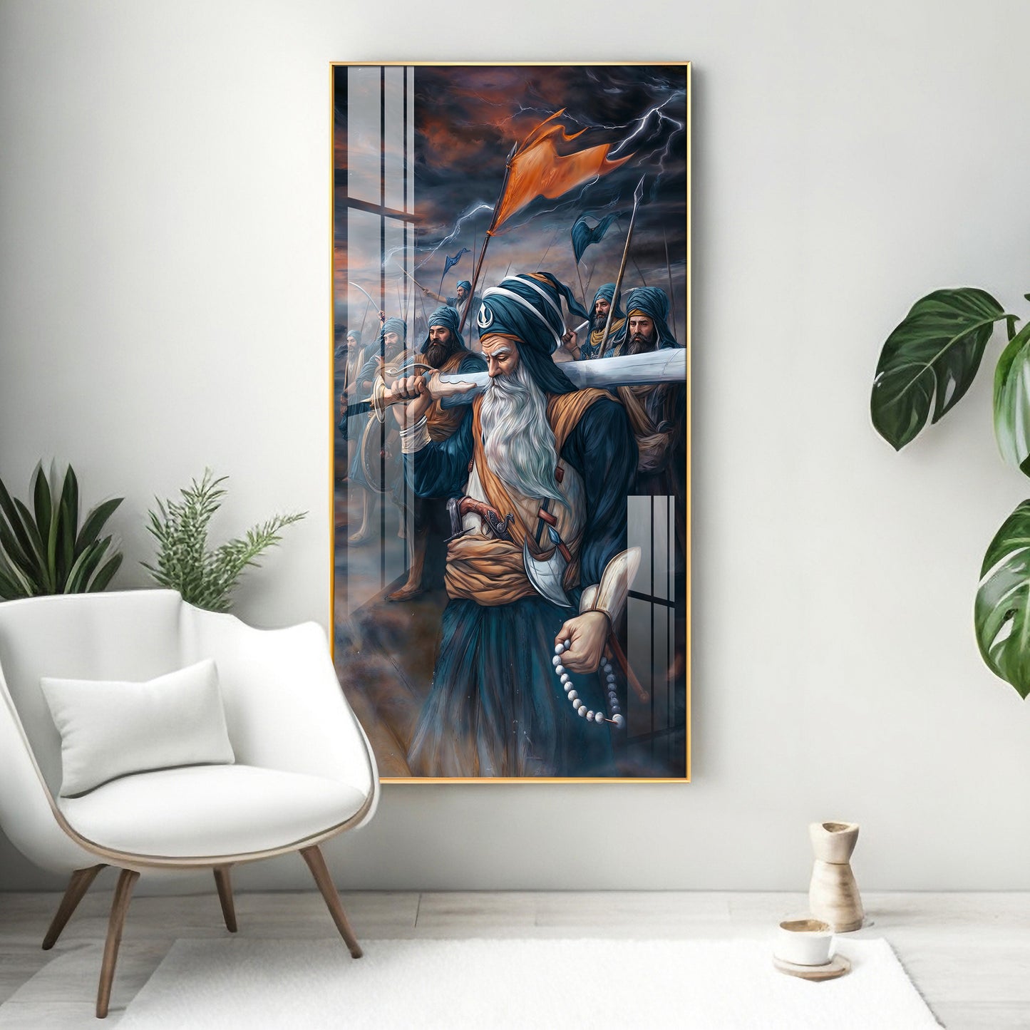 Turban Warriors Premium Acrylic Vertical Wall Art