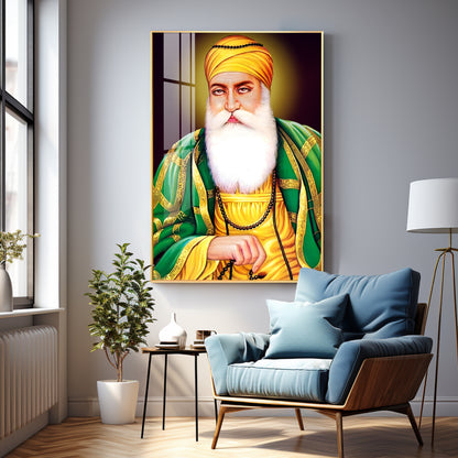 Guru Nanak Ji Premium Vertical Acrylic Wall Art