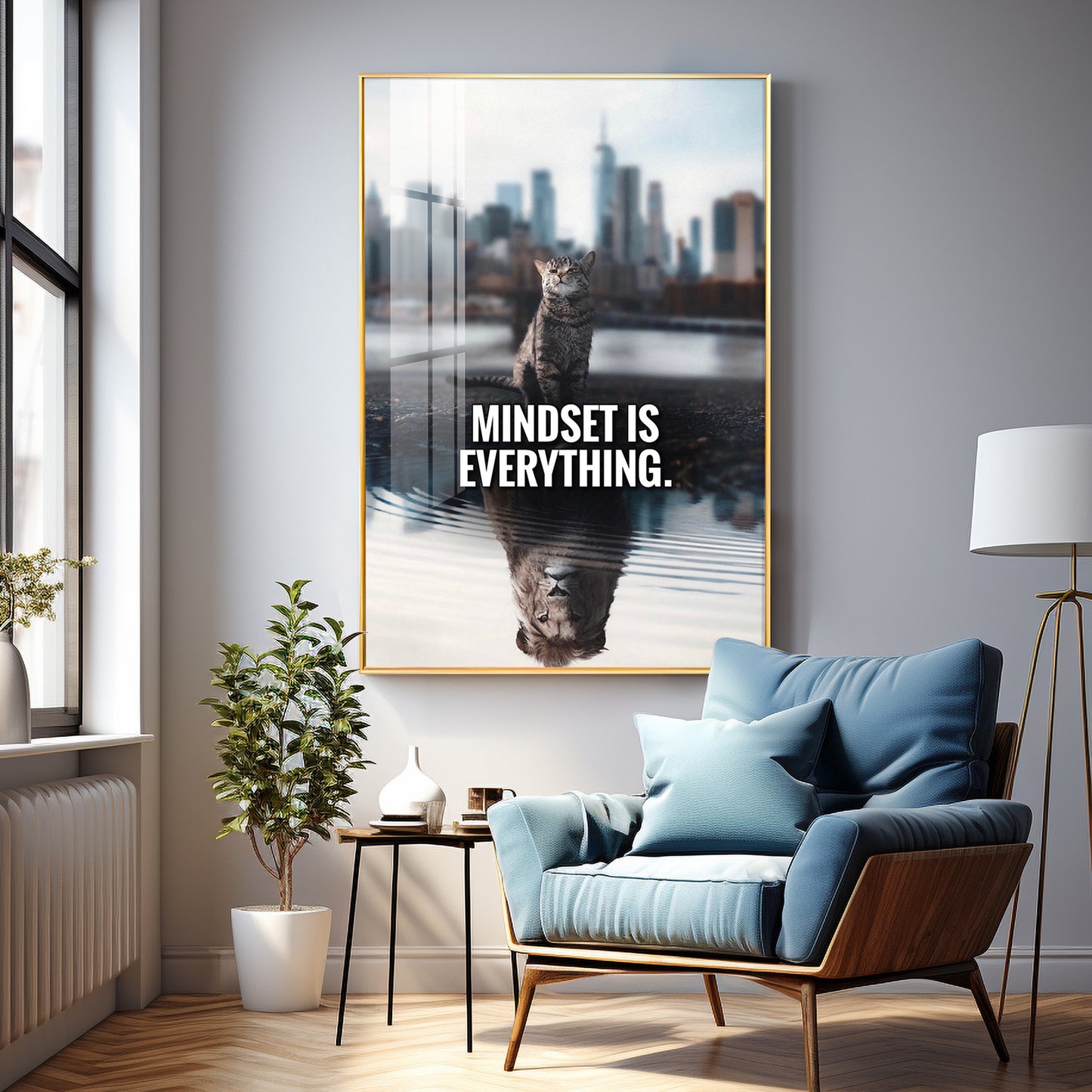 Mindset Is Everything Premium Acrylic Vertical Wall Art