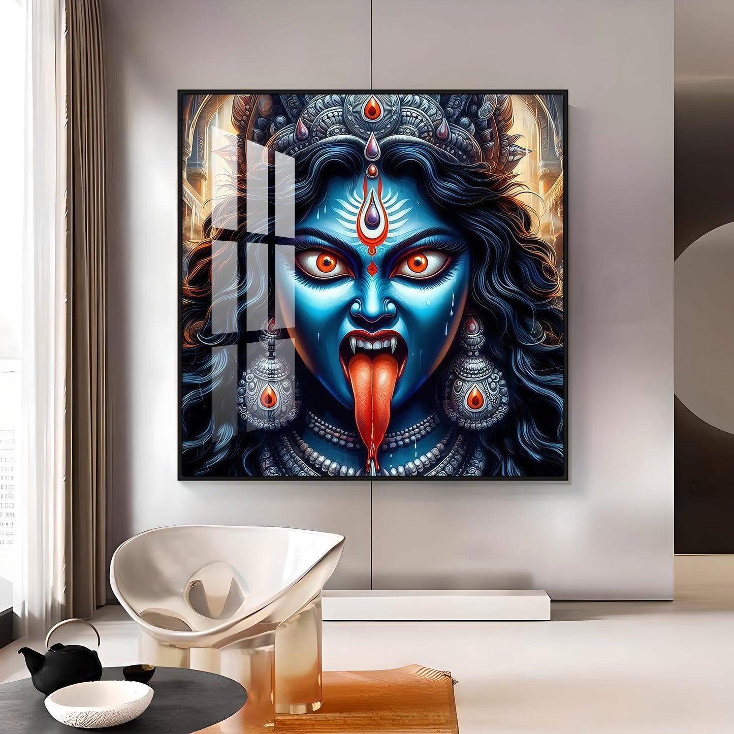Goddess Kali Premium Acrylic Square Wall Art