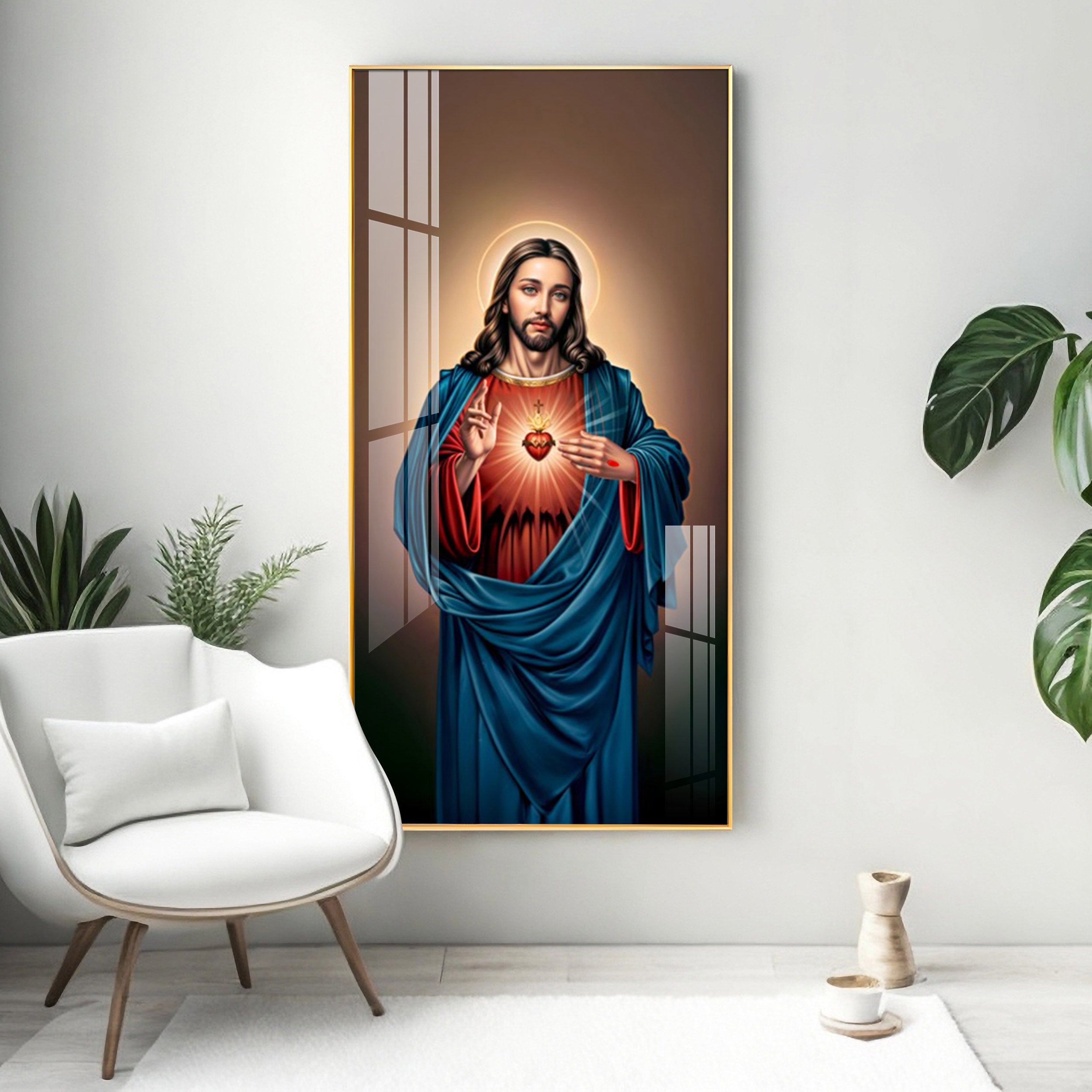 The Jesus Heart Premium Acrylic Vertical Wall Art