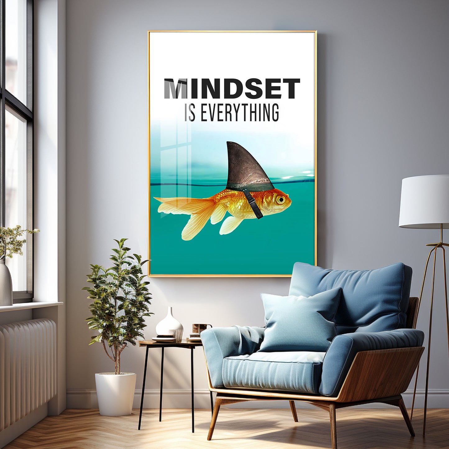 Mindset Is Everything Premium Acrylic Vertical Wall Art