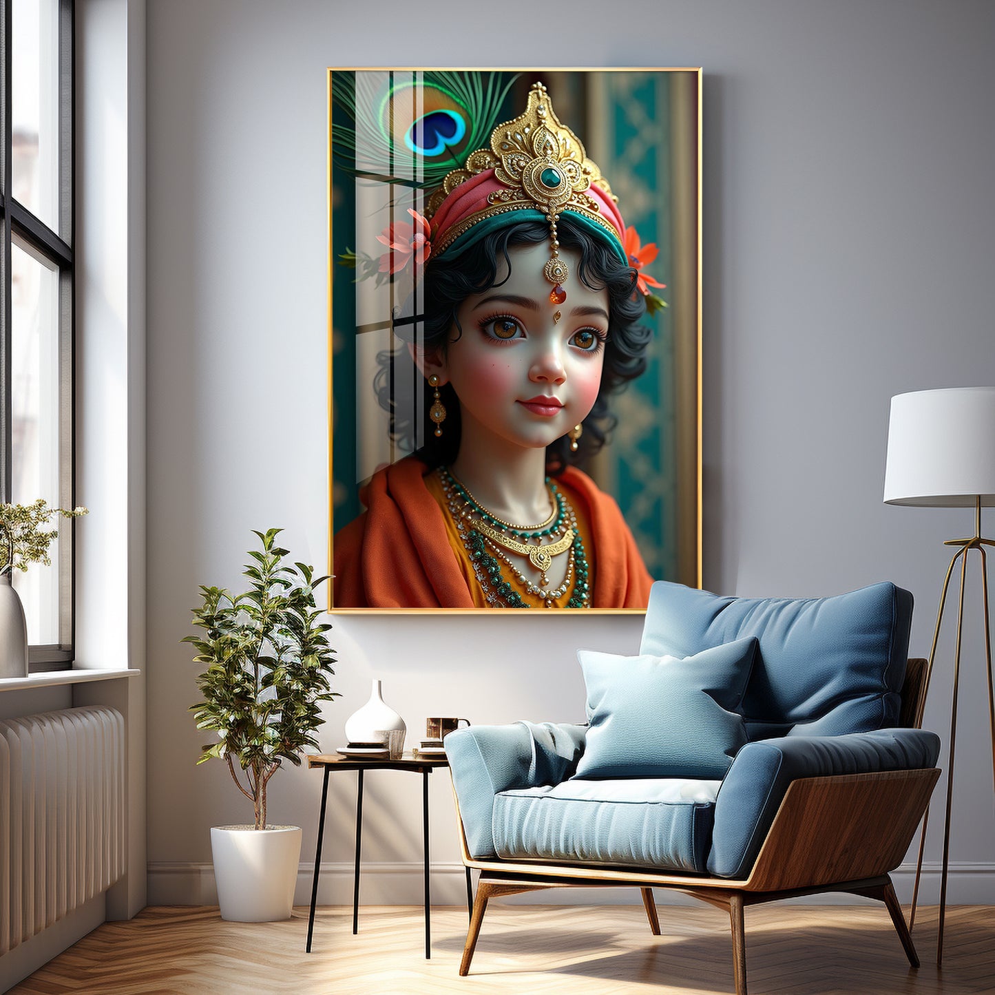 Krishna Reverberations Premium Acrylic Wall Art