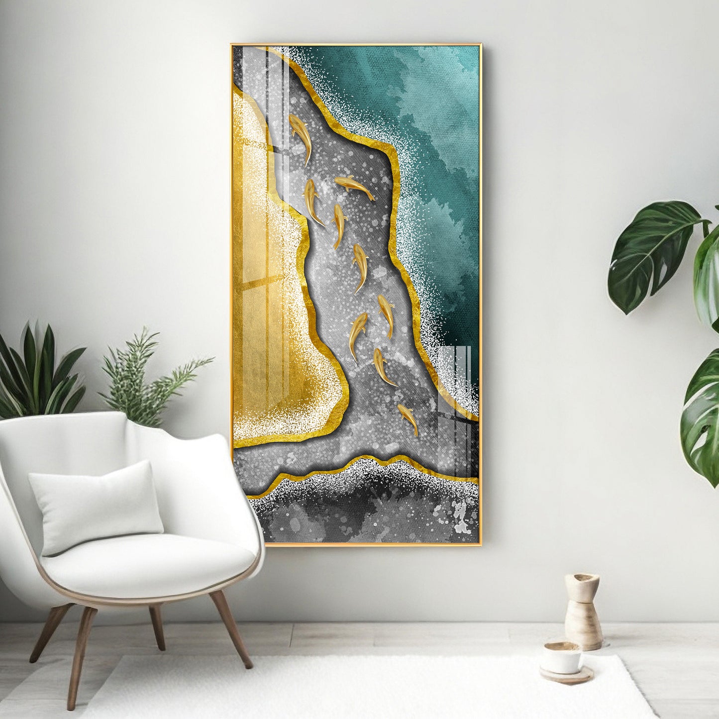 Contemporary Abstract Premium Acrylic Vertical Wall Art