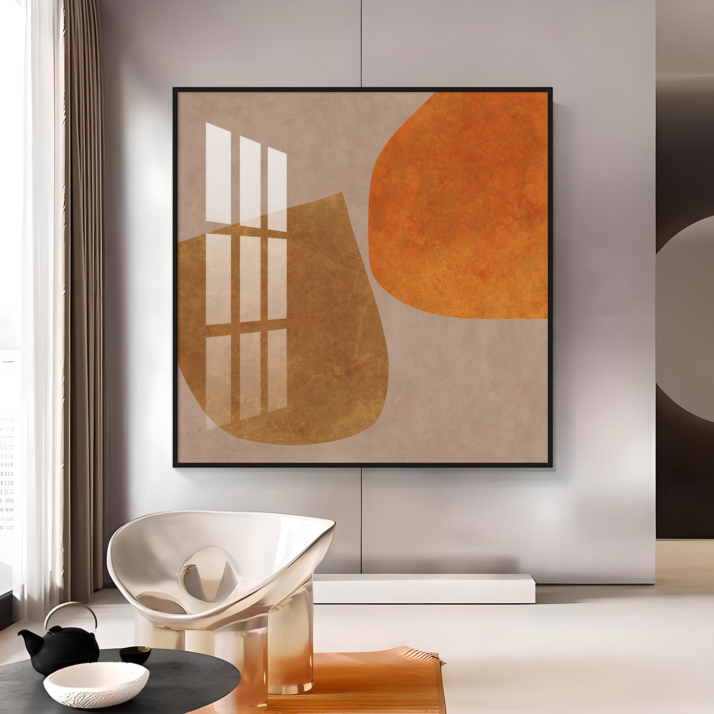 Abstract Pattern Premium Acrylic Square Wall Art