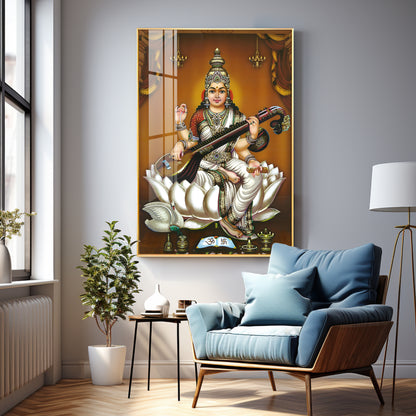 The Goddess's Embrace Premium Vertical Acrylic Wall Art