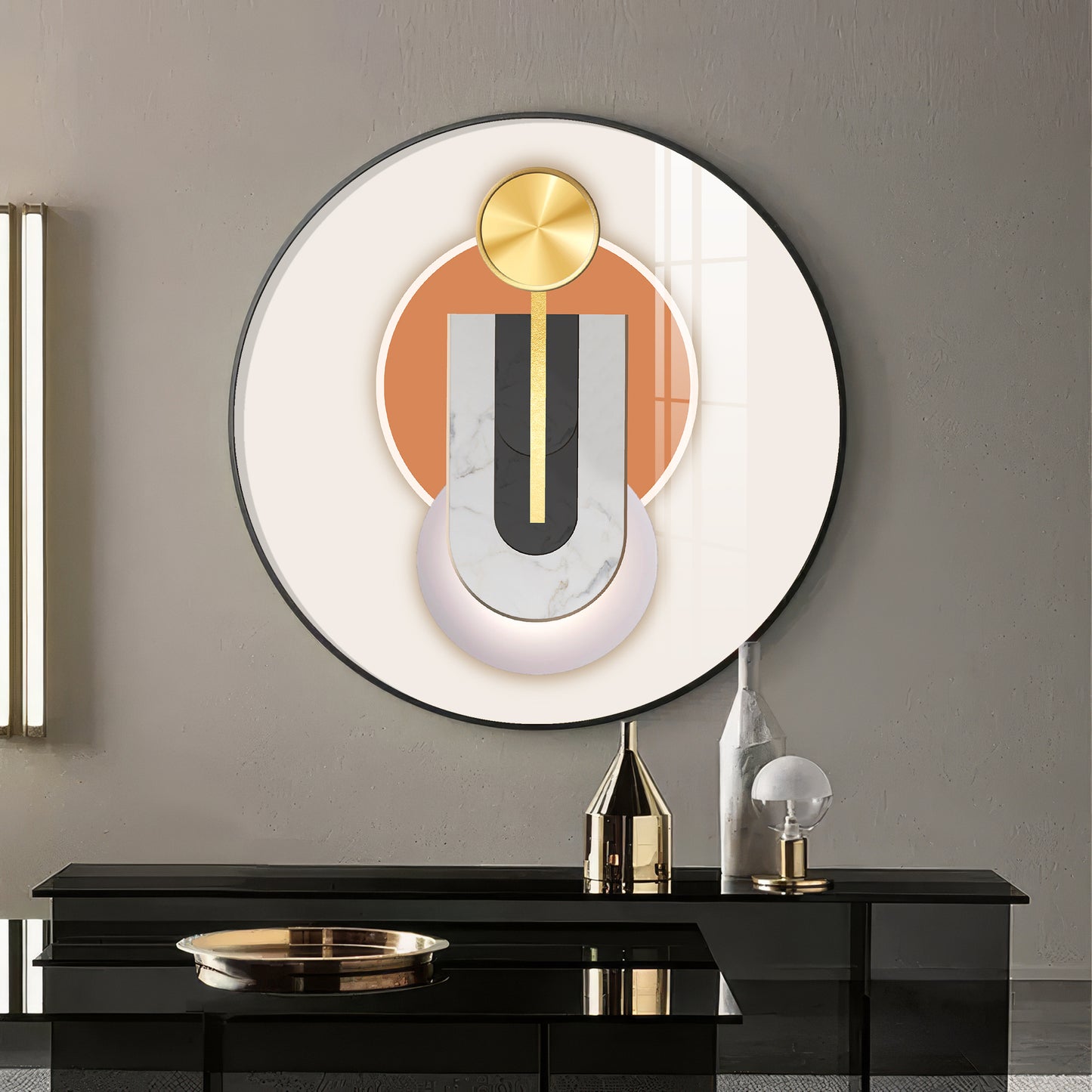 Urban Unity Premium Acrylic Round Wall Art