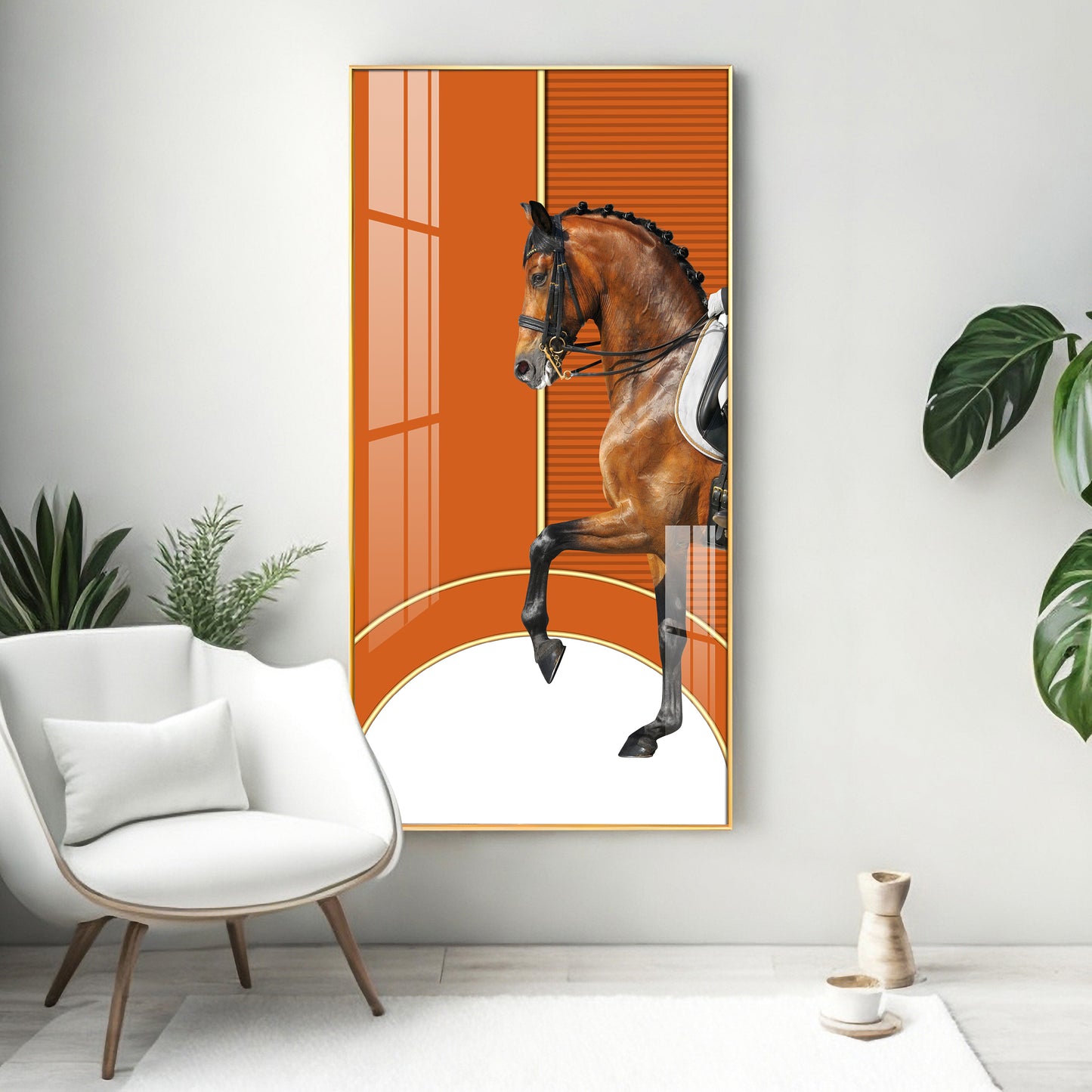 European Horse Premium Acrylic Vertical Wall Art