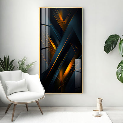 Abstract Modern Design For Entrance Premium Acrylic Vertical Wall Art